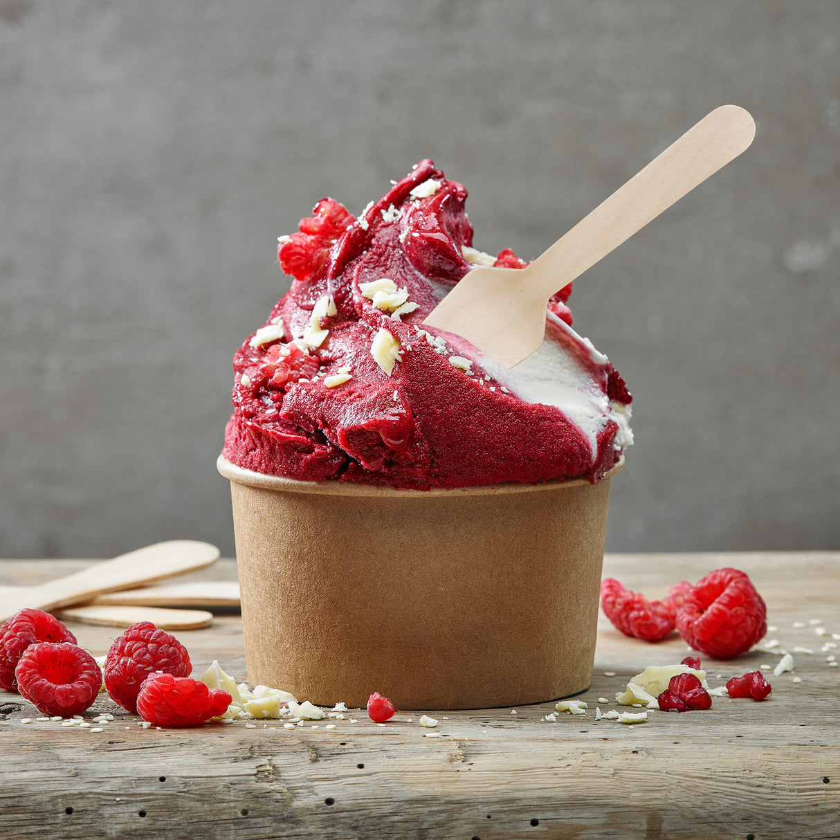 ONE TREE - WOODEN GELATO SPOON - WAXED - BULK BOX