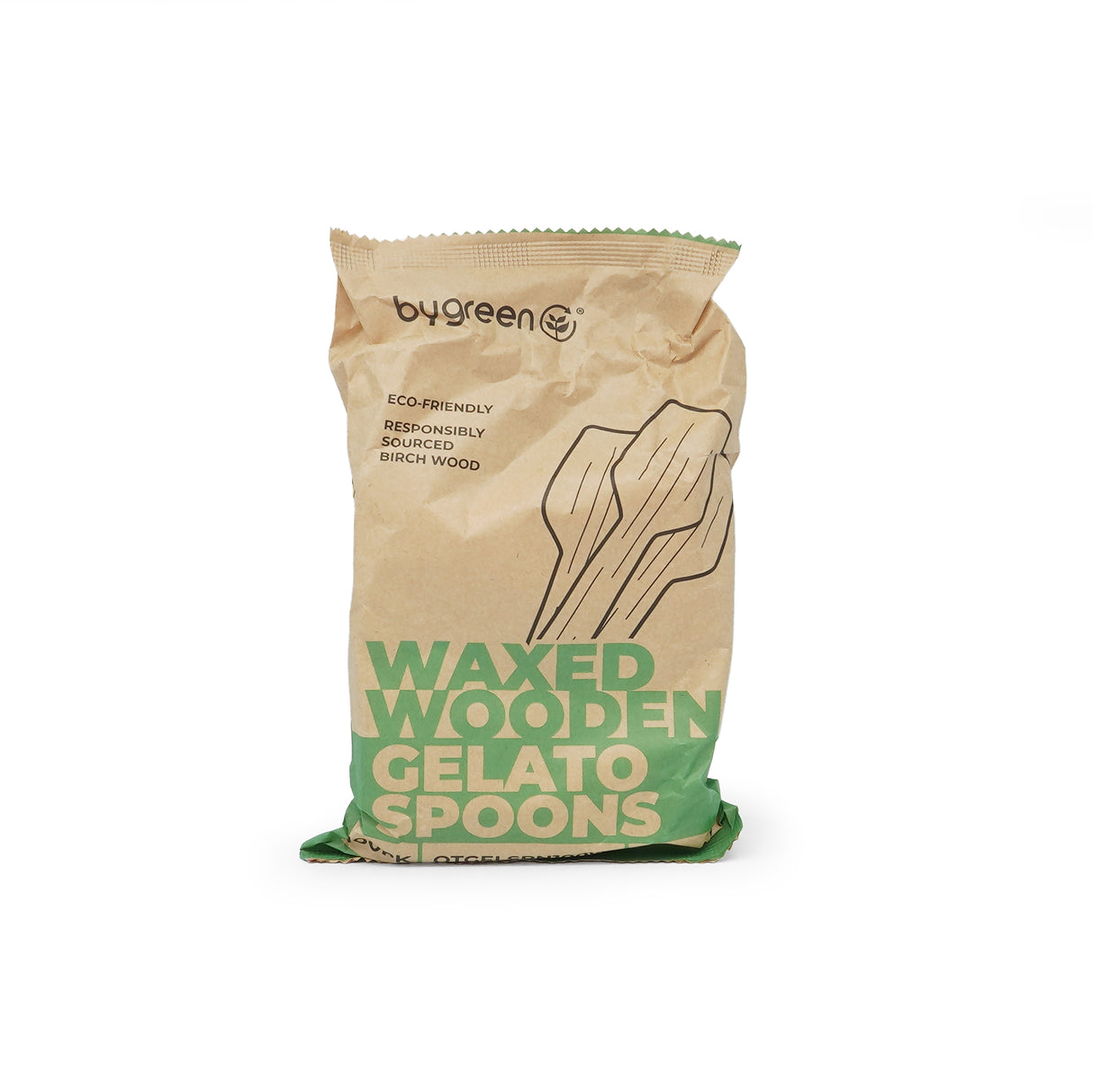 ONE TREE - WOODEN GELATO SPOON - WAXED - BULK BOX