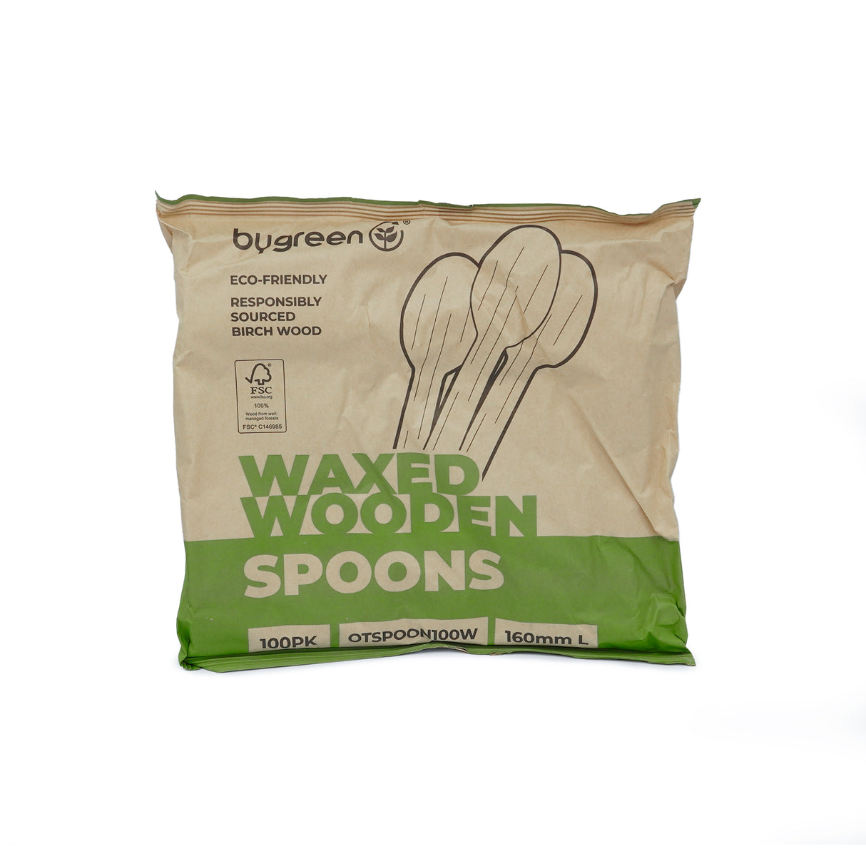 ONE TREE - WOODEN SPOON - WAXED - BULK BOX