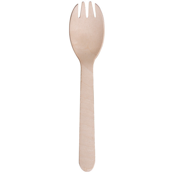 ONE TREE - WOODEN SPORK - WAXED - BULK BOX
