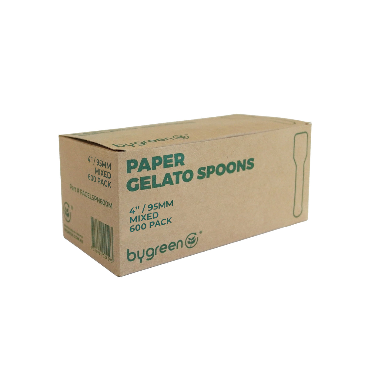 PAPER GELATO SPOONS - MIXED COLOURS