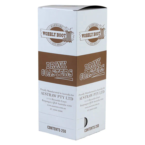 WOBBLY BOOT - DRINK COASTER - BEACH