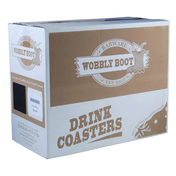 WOBBLY BOOT - DRINK COASTER - BUSH
