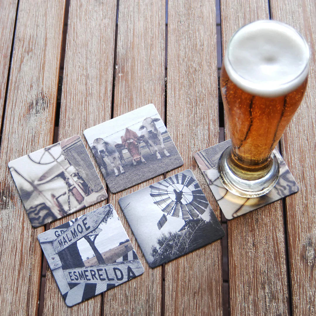 WOBBLY BOOT - DRINK COASTER - BUSH