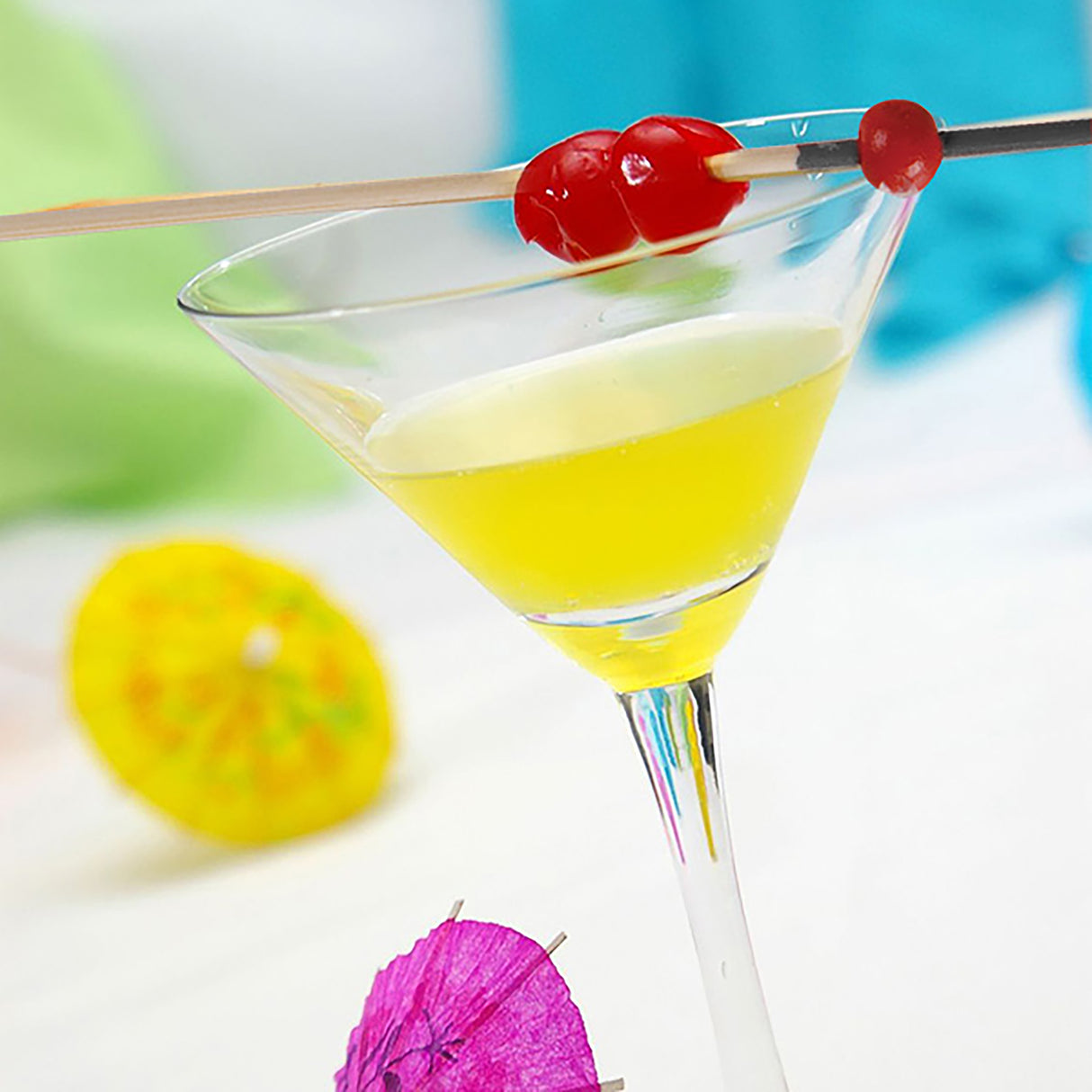 WOBBLY BOOT BAR WARE - COCKTAIL PICKS - BEADED - 120MM - RED PEARL