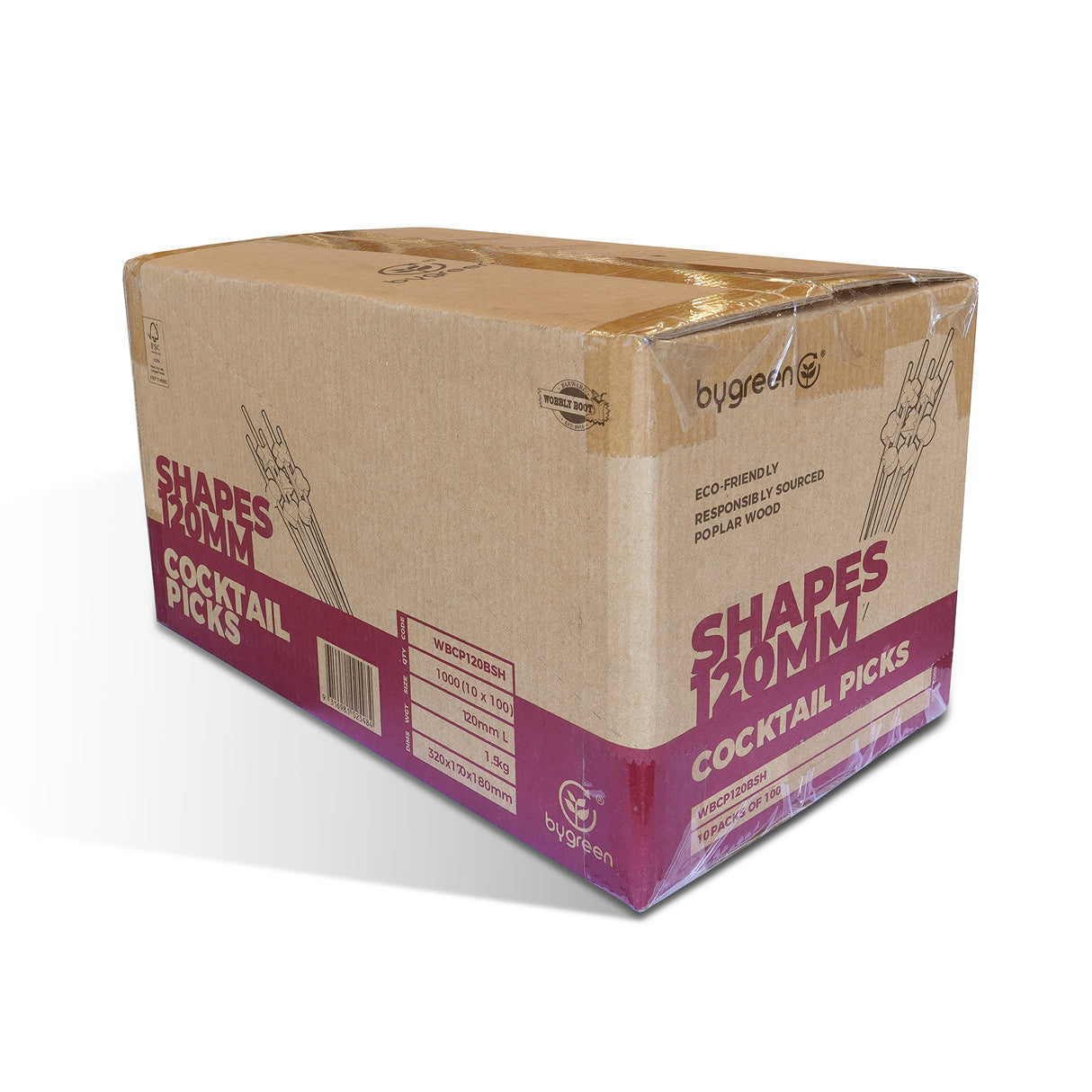 WOBBLY BOOT BAR WARE - COCKTAIL PICKS - BEADED - 120MM - PARTY SHAPES