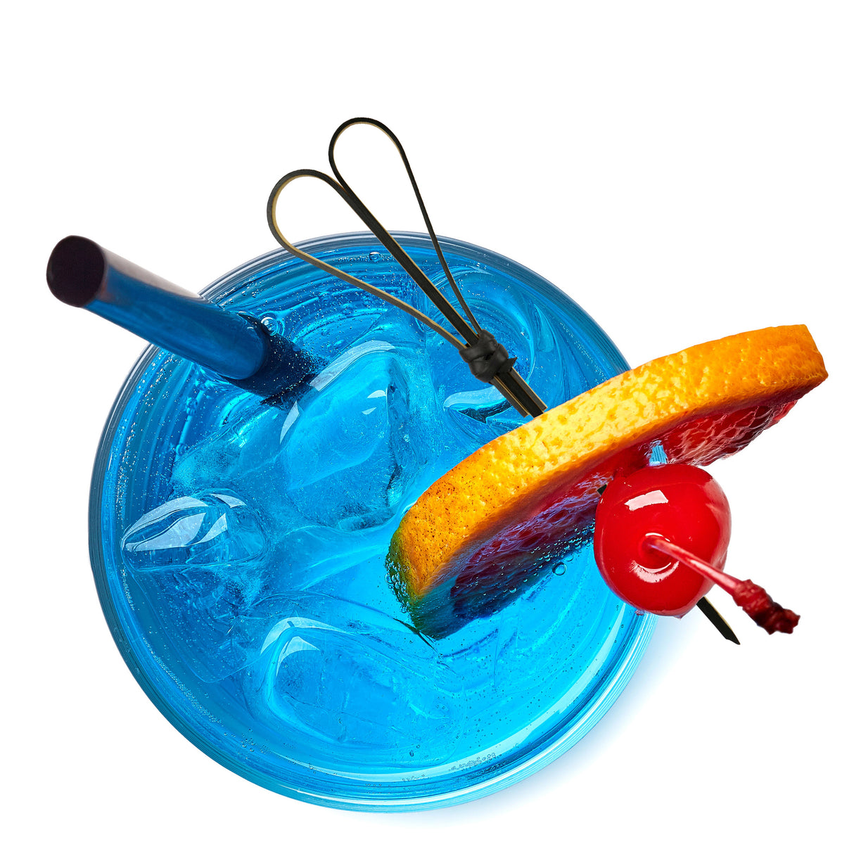 WOBBLY BOOT BARWARE - COCKTAIL PICKS - HEART - 120MM - BLACK