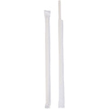 ECO STRAWS - REGULAR SLIM WRAPPED - PAPER STRAW - 3 PLY - WHITE