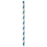 ECO STRAWS - REGULAR - PAPER STRAW - 3 PLY - BLUE STRIPE