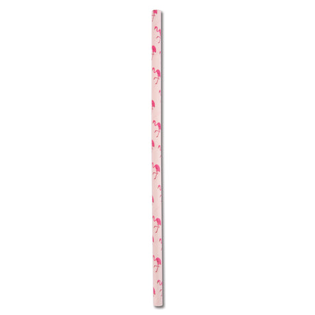 ECO STRAWS - REGULAR - PAPER STRAW - 3 PLY - FLAMINGO PRINT