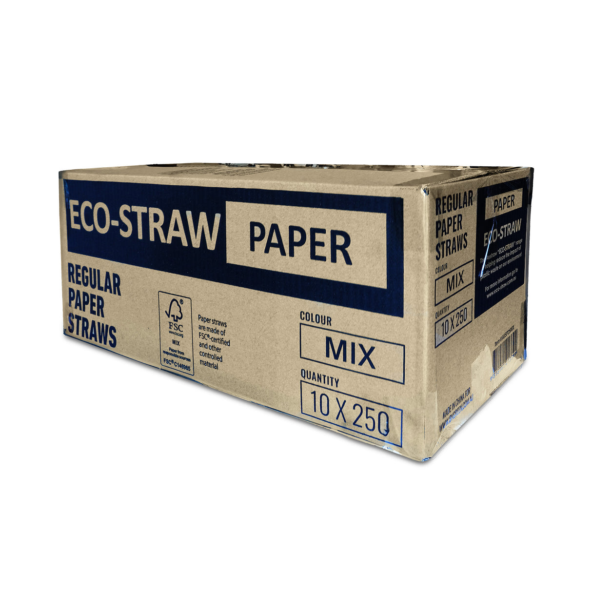 ECO STRAWS - REGULAR - PAPER STRAW - 3 PLY - MIX