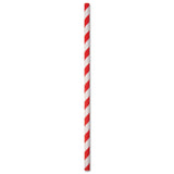 ECO STRAWS - REGULAR - PAPER STRAW - 3 PLY - RED STRIPE