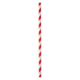 ECO STRAWS - REGULAR - PAPER STRAW - 3 PLY - RED STRIPE