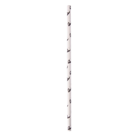 ECO STRAWS - REGULAR - PAPER STRAW - 3 PLY - SKULL PRINT