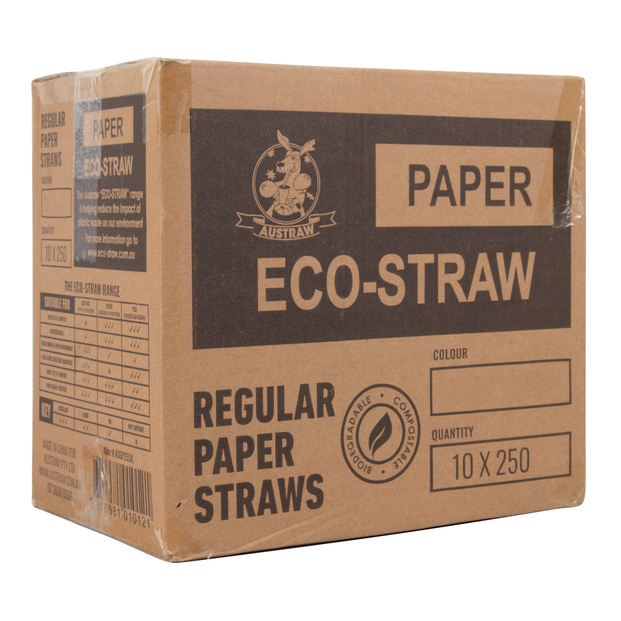 ECO STRAWS - REGULAR - PAPER STRAW - 3 PLY - SKULL PRINT