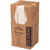 ECO STRAWS - FLEXI - PAPER STRAW - 3 PLY - WHITE