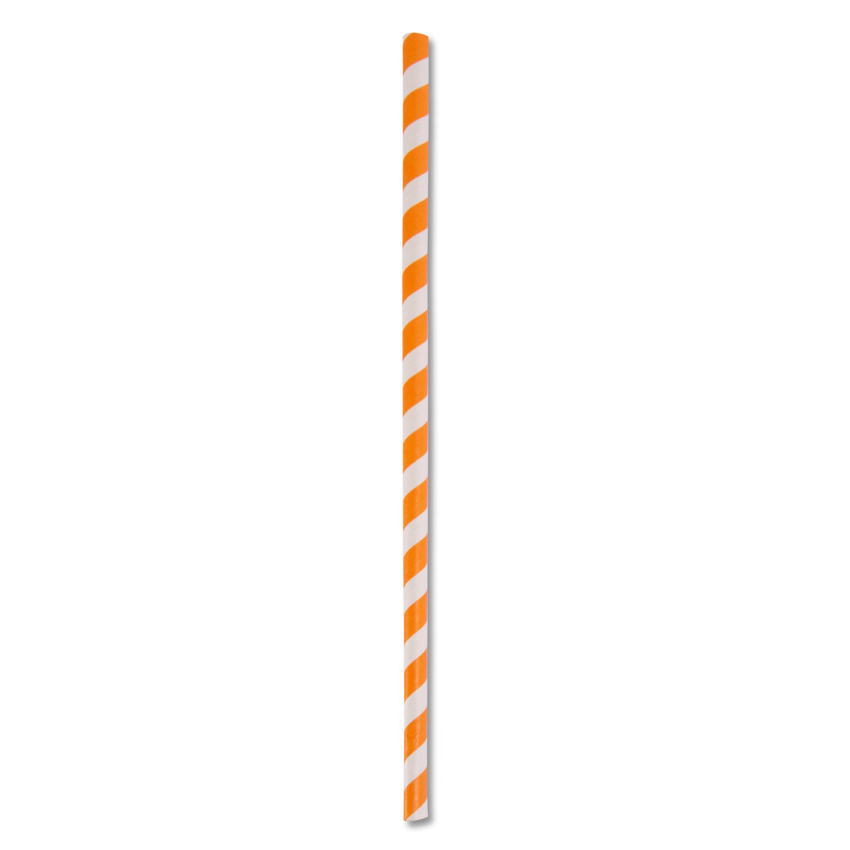 ECO STRAWS - JUMBO - PAPER STRAW - 3 PLY - ORANGE STRIPE