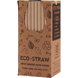 ECO STRAWS - SUPER SMOOTHIE - PAPER STRAW - 3 PLY - KRAFT