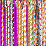 BONZA - CRAFT PAPER STRAWS - MIXED COLOURS