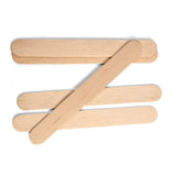 BONZA - WOODEN PADDLE POP STICKS - NATURAL - 150MM