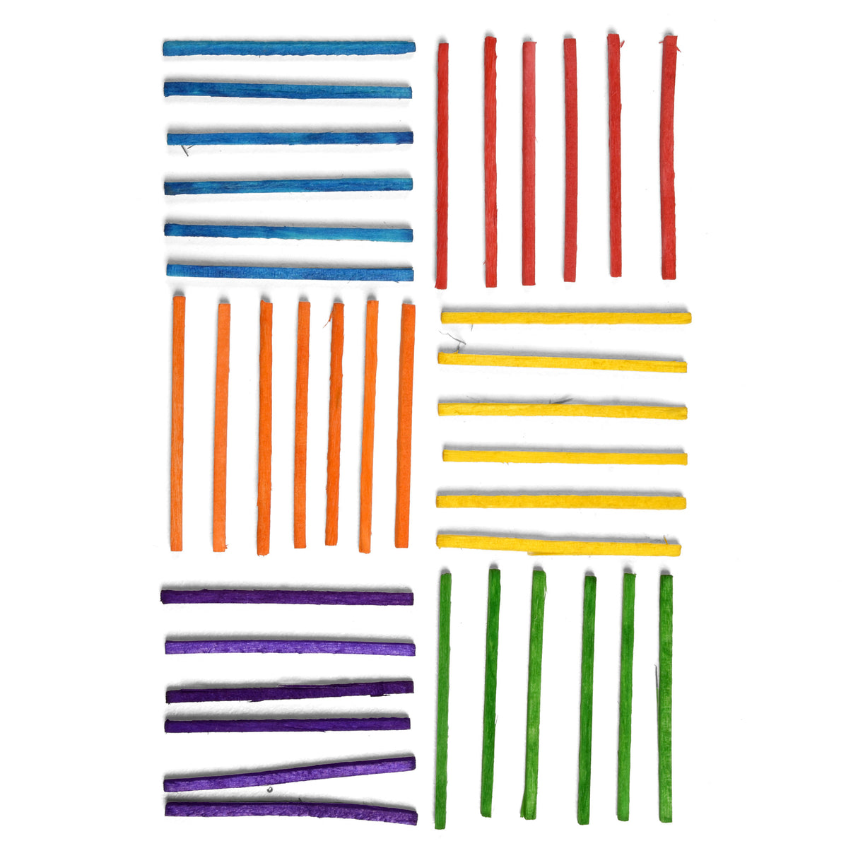 BONZA - WOODEN MATCH STICK - MIXED COLOURS - 50MM