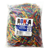 BONZA - WOODEN MATCH STICK - MIXED COLOURS - 50MM - PACK 5000