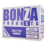 BONZA - WOODEN DOLLY PEG - NATURAL - 110MM X 13MM