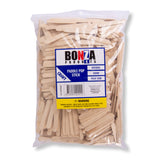 BONZA - WOODEN PADDLE POP STICK - NATURAL - 66MM