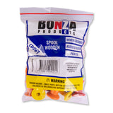 BONZA - WOODEN SPOOL - MIXED COLOURS - ASSORTED SIZES