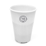 GREEN CUPS - REUSABLE COFFEE CUPS - 16OZ - WHITE