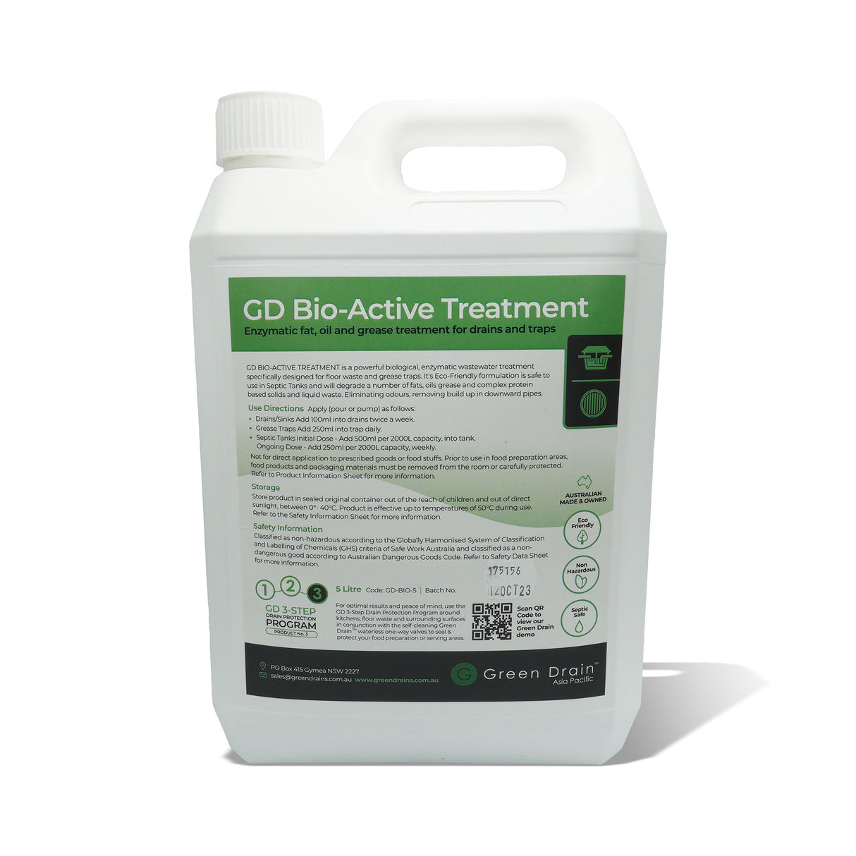 GREEN DRAIN - BIOACTIVE FAT OIL & GREASE TREATMENT