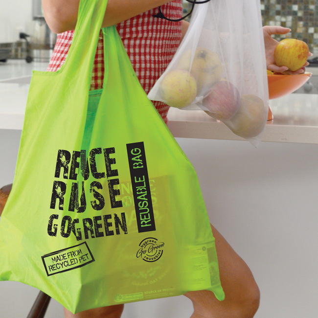 GO GREEN - REUSABLE BAG & STORAGE BAG