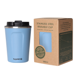 GO GREEN - REUSABLE COFFEE CUP - 380ML - SURF