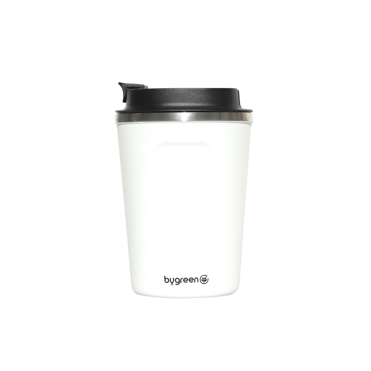 GO GREEN - REUSABLE COFFEE CUP - 380ML - WHITE