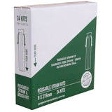 GO GREEN - REUSABLE STAINLESS STEEL STRAW KIT