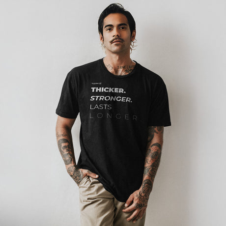 T-SHIRT - STRONG STRAW - BLACK