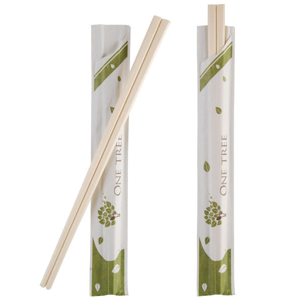 ONE TREE - WOODEN CHOPSTICKS - IN PAPER SLEEVE