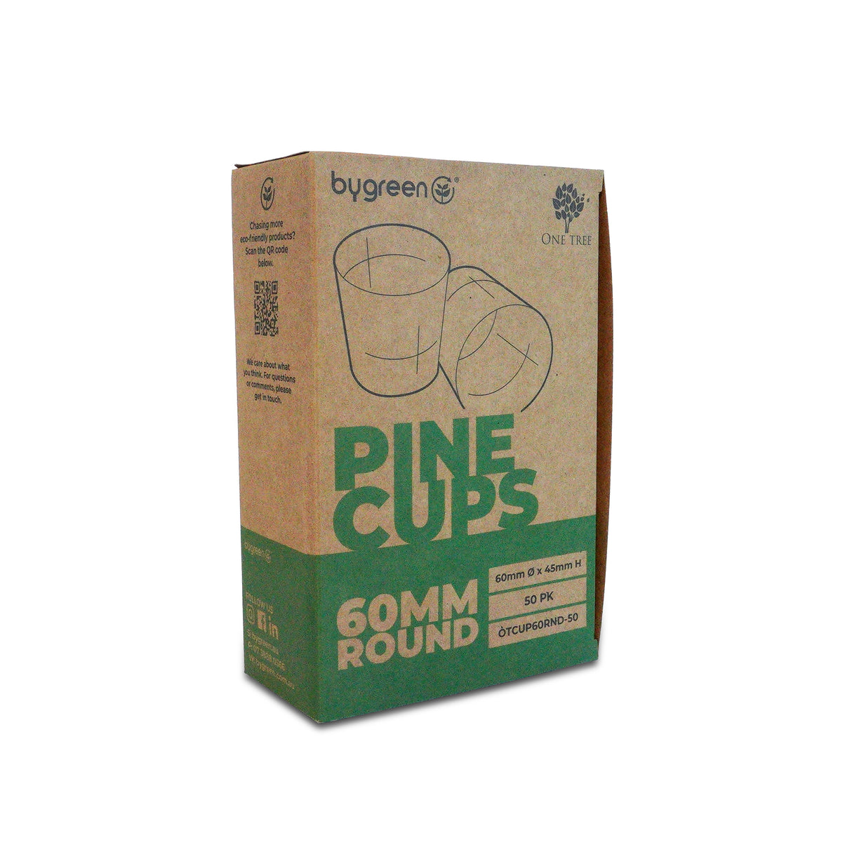 ONE TREE - PINE CUPS - 60MM Ø