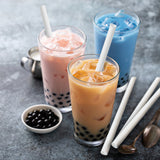 STRONG STRAWS - 5 PLY BUBBLE TEA PAPER STRAW - WHITE