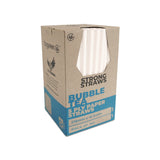 STRONG STRAWS - 5 PLY BUBBLE TEA PAPER STRAW - WHITE