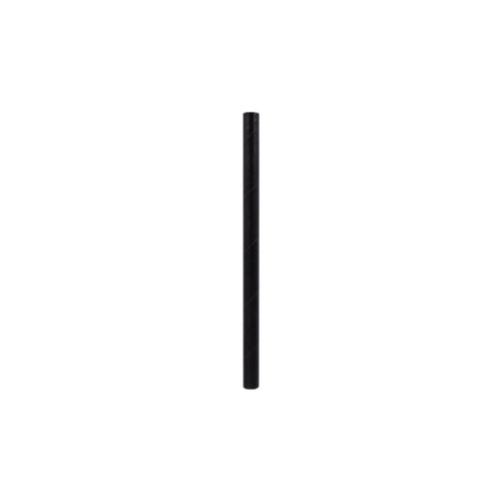 STRONG STRAWS - 5 PLY JUMBO COCKTAIL PAPER STRAW - BLACK