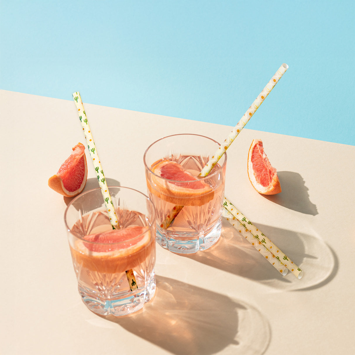 STRONG STRAWS - 5 PLY REGULAR PAPER STRAW - OASIS MIX