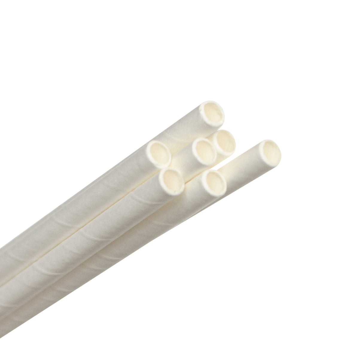 ECO STRAWS - COCKTAIL SLIM PAPER WRAPPED - 3 PLY - WHITE (CTN 1000)