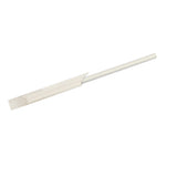 ECO STRAWS - COCKTAIL SLIM PAPER WRAPPED - 3 PLY - WHITE (CTN 1000)