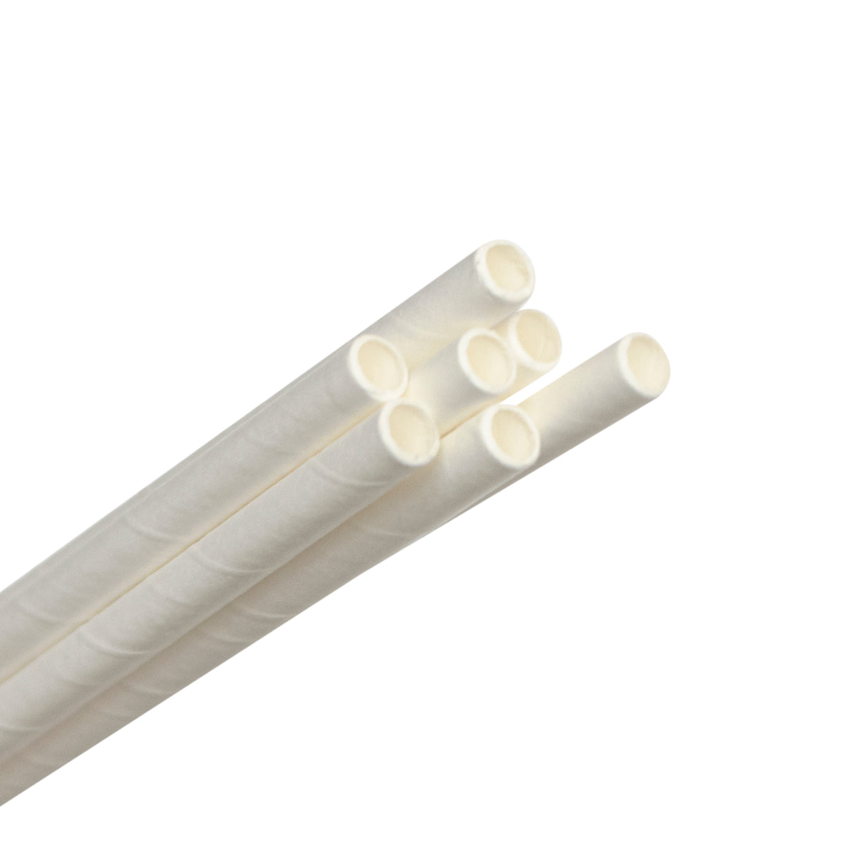 ECO STRAWS - REGULAR SLIM WRAPPED - PAPER STRAW - 3 PLY - WHITE