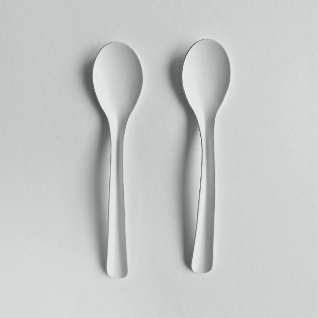 PAPER YOGHURT SPOONS - MINI - WHITE