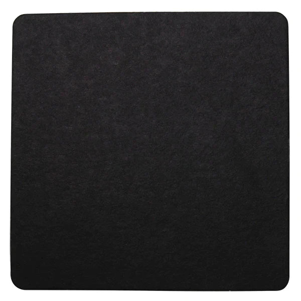 WOBBLY BOOT BARWARE - DRINK COASTER - BLACK SQUARE