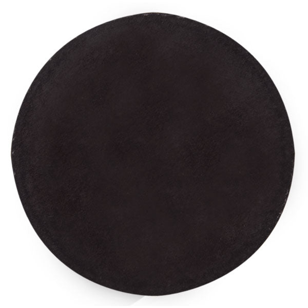 WOBBLY BOOT BARWARE - DRINK COASTER - BLACK ROUND