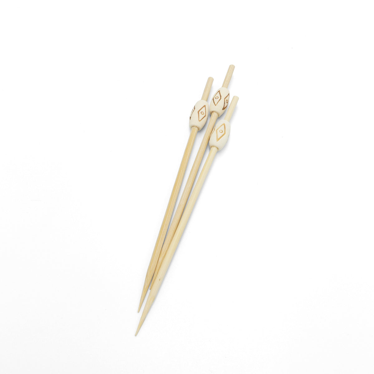WOBBLY BOOT BAR WARE - COCKTAIL PICKS - BEADED - 120MM - AZTEC – Bygreen
