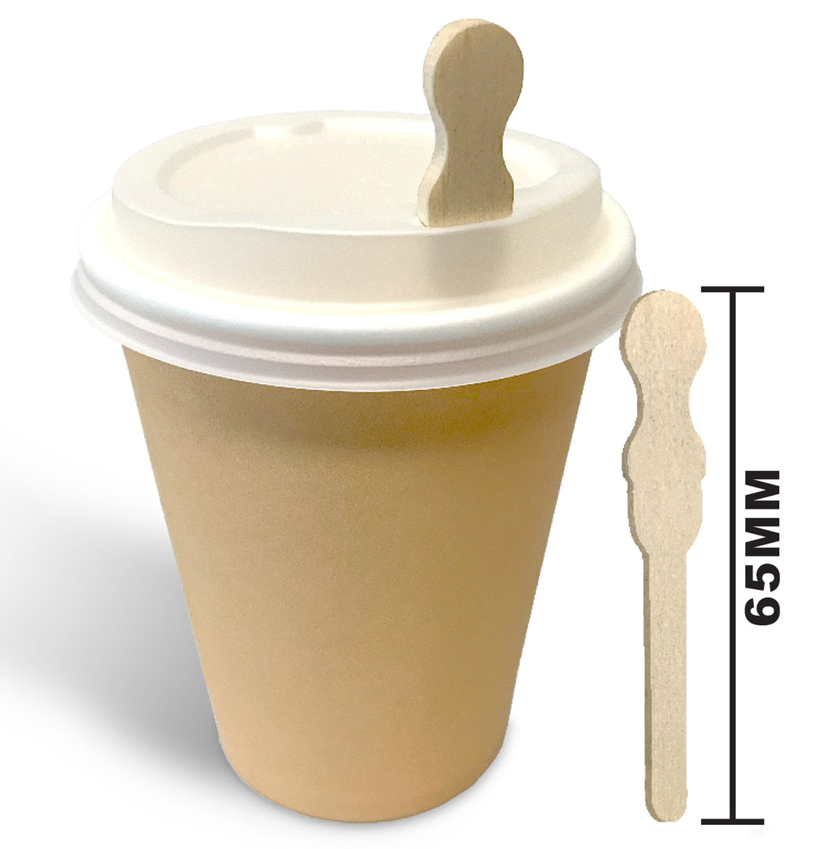 ECOSTIX - WOODEN COFFEE STOPPER - 65MM